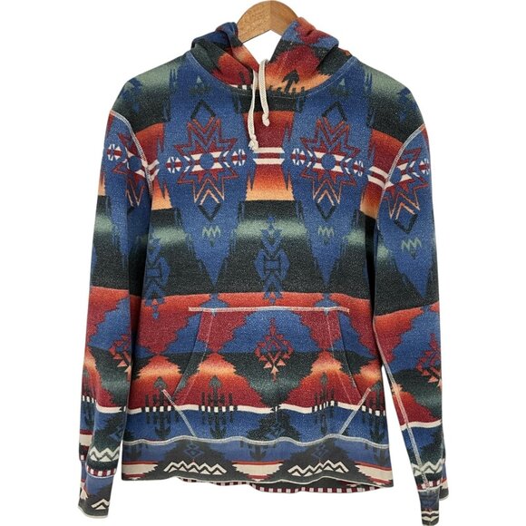 Polo Ralph Lauren Other - Polo Ralph Lauren Beacon Aztec Southwestern Fleece Hoodie Mens Medium Pullover